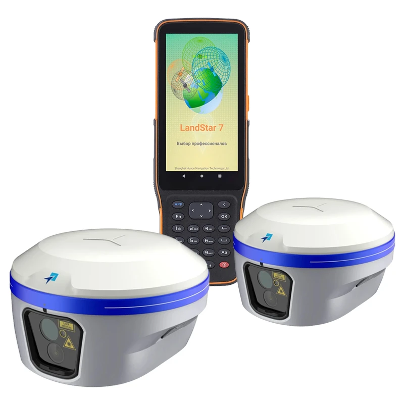 Два GNSS приёмника PrinCe i35XR c контроллером HCE600 c ПО LandStar от ТиГео